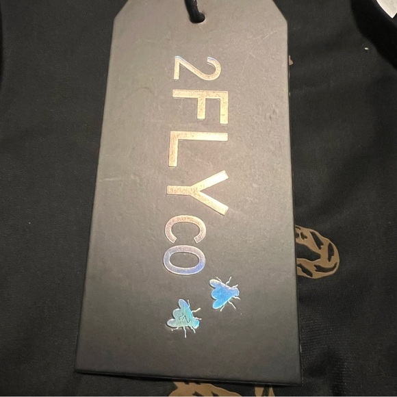 Two Fly CABO COWBOY YEEHAW TOP Studded Swim Top | NEW/NWT!! 🖤🕶️☀️🤠 - Picture 15 of 15